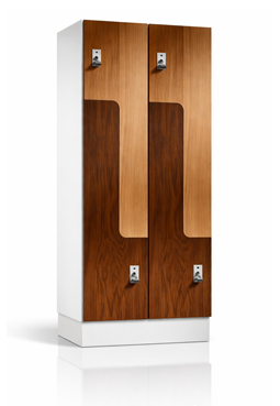 Z - Spinde aus Holz mit Holzdekorfront